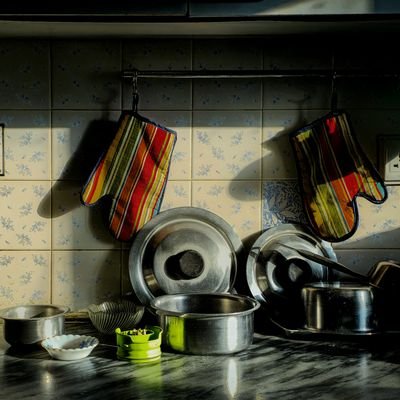Colorful Kitchen Oven Mitt Set