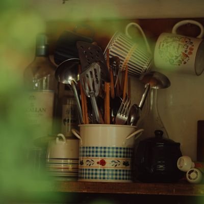 Rustic Shelf Kitchen Utensil Set
