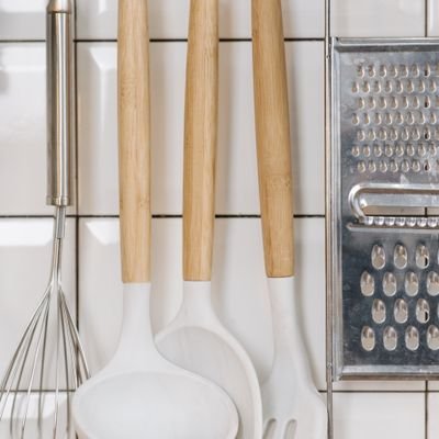 Wooden Spoon & Grater Utensil Set