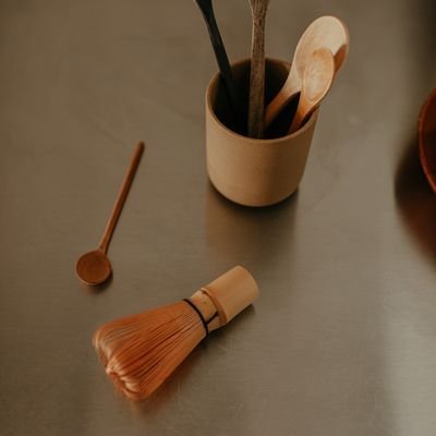 Wooden Spoon & Whisk Holder