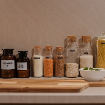 Glass Pantry Storage Jar Set